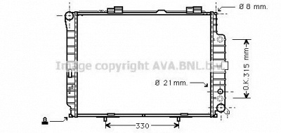 AVA QUALITY COOLING msa2228 -  Радиатор, охлаждение двигателя